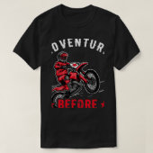 アドベンチャーウィザ認知症バイクもしくは自転車に乗る人オートバイカッコいいリ Tシャツ (デザイン正面)