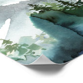 アドベンチャーウィルダネスベビーシャワーウェルカムサイン ポスター (角)