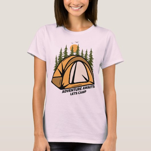アドベンチャーウェイツレッツキャンプ Tシャツ (正面)