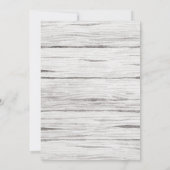 アドベンチャーウォーターカラー素朴ウッドランドベビーシャワー 招待状 (裏面)