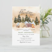 アドベンチャーウッドランドの赤ちゃんシャワーを浴びる 招待状 (スタンド正面)