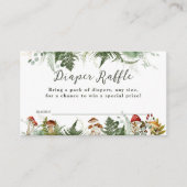 アドベンチャーウッドランドキノコ男の赤ちゃんシャワー エンクロージャーカード (正面)