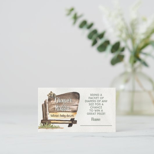 アドベンチャーウッドランドナショナルフォレストおむつラッフルE エンクロージャーカード (スタンド正面)