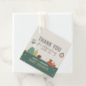 アドベンチャーウッドランドニュートラルベビーシャワーありがとう フェイバータグ (インサイチュ)