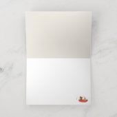 アドベンチャーウッドランドニュートラルベビーシャワーありがとう 箔グリーティングカード (内側レイダウン)