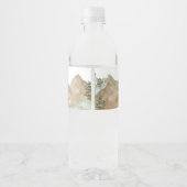 アドベンチャーウッドランドマウンテンベビーシャワー ペットボトルラベル (裏面)