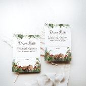 アドベンチャーウッドランドマッシュルームシダ男の赤ちゃんシャワー エンクロージャーカード