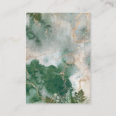 アドベンチャーウッドランドマッシュルームベア男の赤ちゃんシャワー エンクロージャーカード (裏面)