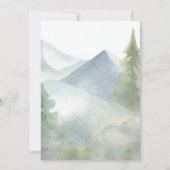 アドベンチャーウッドランド動物ハイキングボーイベビーシャワー 招待状 (裏面)