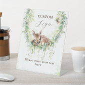 アドベンチャーウッドランド男の赤ちゃんシャワカスタムーサイン 台座サイン (インサイチュ)