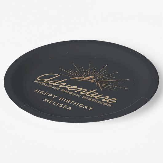 アドベンチャーエクスプロードリームディスカバー誕生日 ペーパープレート (アングル)