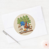 アドベンチャーエルクキャンプの時間を作る ラウンドシール (封筒)