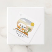 アドベンチャーオレンジキャンパークロースレインベビーシャワー フェイバータグ (インサイチュ)