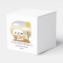 アドベンチャーオレンジキャンパークロースレインベビーシャワー フェイバーボックス