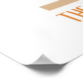 アドベンチャーオレンジビーチキャンパーニュートラルベビーシャワー ポスター (角)