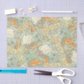 アドベンチャーオールドヴィンテージマップの切り離し 薄葉紙 (クラフト)