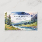 アドベンチャーガイドブルーウォーターカラーフォレストマウンテン 名刺 (正面)