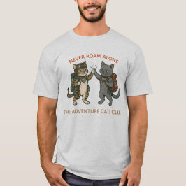 アドベンチャーキャッツクラブ - ハイタッチハイキング仲間 Tシャツ