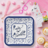 アドベンチャーキャンプギアパターン ペーパープレート (パーティー)