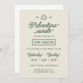 アドベンチャーキャンプバチェロレッテ 招待状 (正面/裏面)