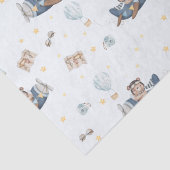 アドベンチャーキュート航空ベアーブルー飛行機デコパージュ 薄葉紙 (詳細)