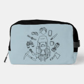 アドベンチャーギアトイレタリーバッグ | キャンプの必需品 ドップキット (裏面)