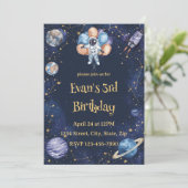 アドベンチャーギャラクシー 誕生日招待状 | 宇宙飛行士 招待状 (スタンド正面)