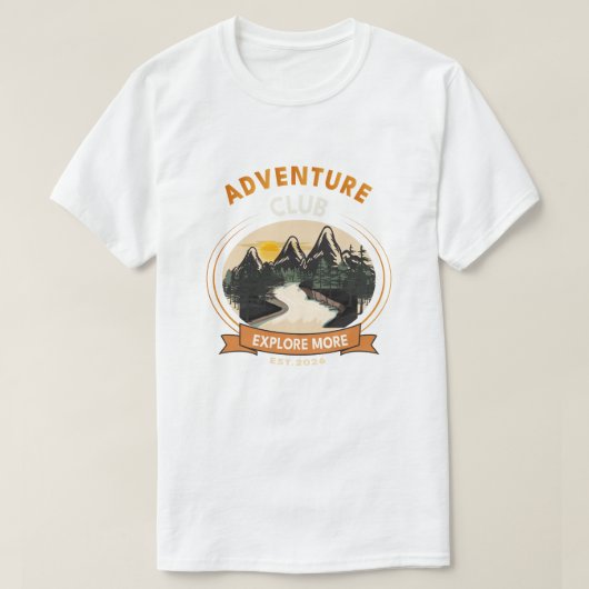 アドベンチャークラブ　もっと山を探索しよう Tシャツ (デザイン正面)
