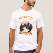 アドベンチャークラブ　もっと山を探索しよう Tシャツ (正面)