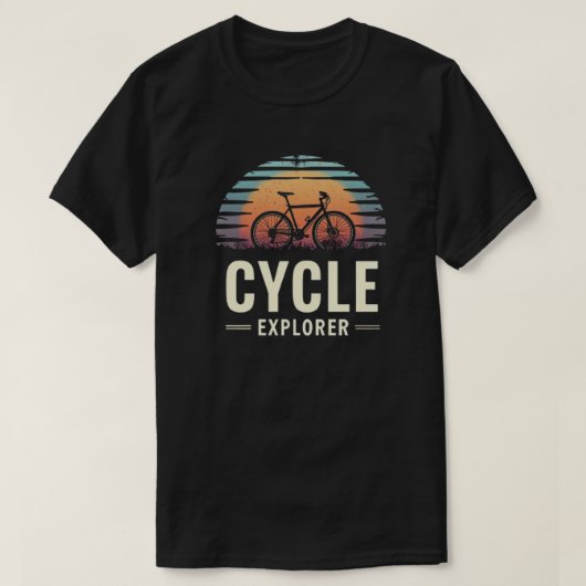 アドベンチャーサイクルオーバー引用文「サイクルエクスプローラー」 Tシャツ (デザイン正面)