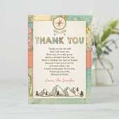 アドベンチャーサンキューカードトラベルマップベビー誕生日 サンキューカード (スタンド正面)