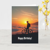 アドベンチャーサンセット 誕生日カード カード (黄色い花)