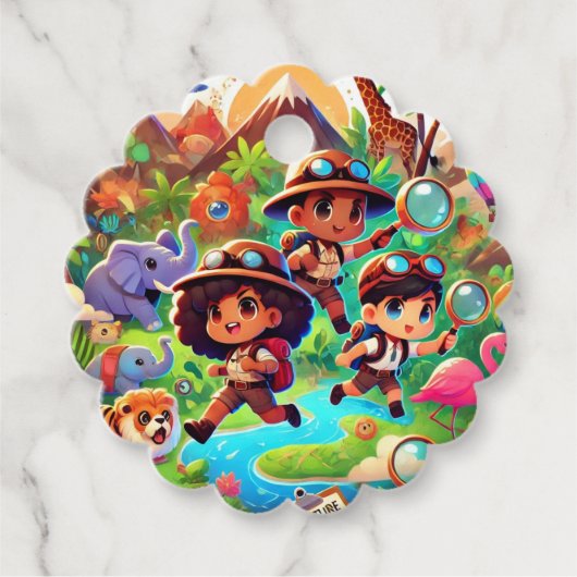 アドベンチャーシーターメッセージカード フェイバータグ (正面)