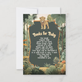 アドベンチャージャングル動物のシャワー本ベビー 招待状