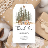 アドベンチャースタートウッドランドアニマルズベビーメッセージカード ギフトタグ