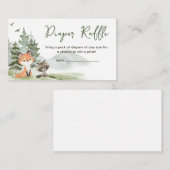 アドベンチャースタートウッドランド動物おむつラッフル エンクロージャーカード (正面/裏面)