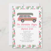 アドベンチャースタートカヌピンクカーブライダル 招待状 (正面)