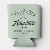 アドベンチャースタートセージグリーン結婚式の引き出物 缶クーラー (裏面)