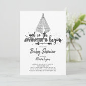 アドベンチャースタートベビーシャワー招待状 招待状 (スタンド正面)