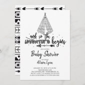 アドベンチャースタートベビーシャワー招待状 招待状 (正面/裏面)