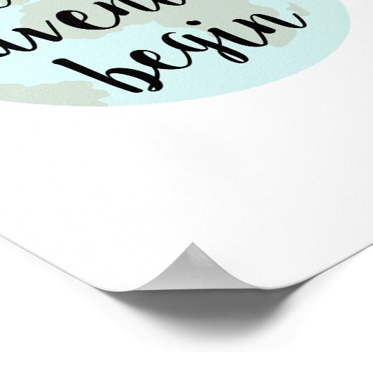 アドベンチャースタート引用文アートプリント ポスター (角)