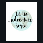 アドベンチャースタート引用文アートプリント ポスター<br><div class="desc">「冒険を始めよう」 生きる感動的ことばは、このメッセージは私たちに前方にある何を見て思い出させ、過去を詳しく語らない。白い背景にクラシックの文字を黒に塗った手書きの書道は、任意の装飾や寮の部屋や子供の部屋で作品を様式化された世界に向けて。</div>
