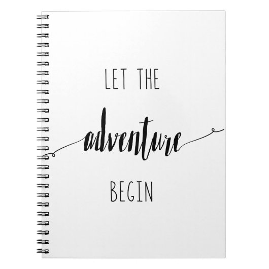 アドベンチャースタート引用文 ノートブック (正面)
