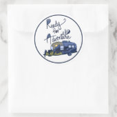 アドベンチャーステッカーの準備 ラウンドシール (バッグ)