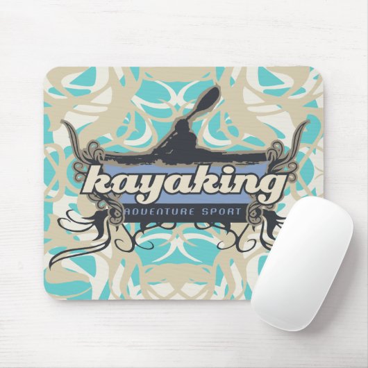 アドベンチャースポーツカヤックTシャツ&ギフト マウスパッド (マウス)