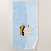 アドベンチャーズアットシー帆船バ航海のケーション ビーチタオル (正面)