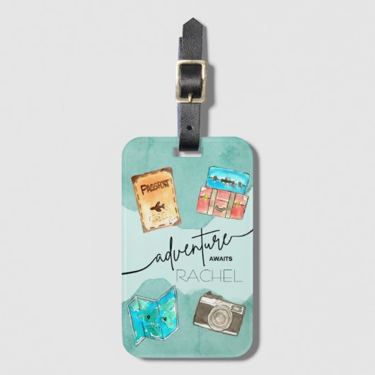 アドベンチャーズ待ち水カラー ラゲッジタグ (正面縦)