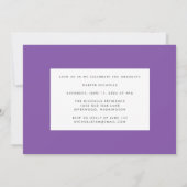 アドベンチャーズ・アワイ（パープル）卒業招待状 招待状 (裏面)