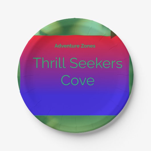 アドベンチャーゾーンコーブ ペーパープレート (正面)