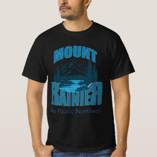 アドベンチャータイポグラフィー マウントレイナー | ワードアートデザイン Tシャツ